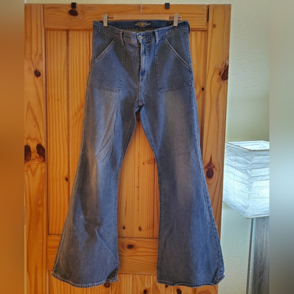 Lucky Brand Bell Flare High-Waisted Jeans